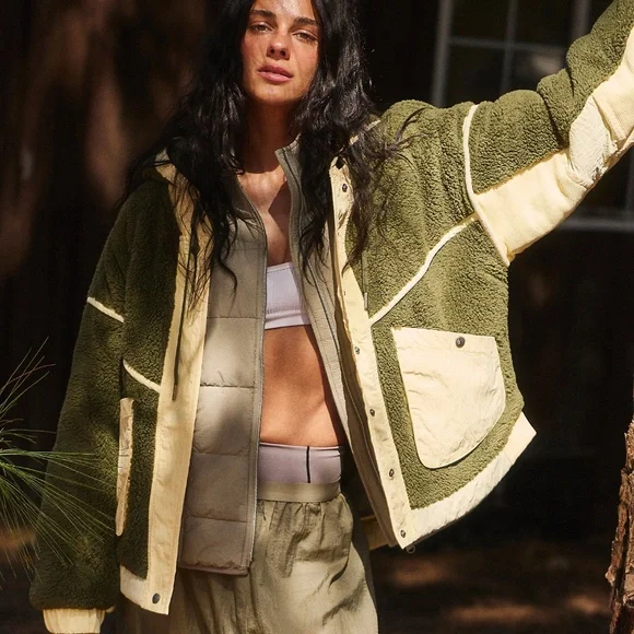 NEW! Free People Trail Bender Fleece Hoodie - Picture 4 of 5